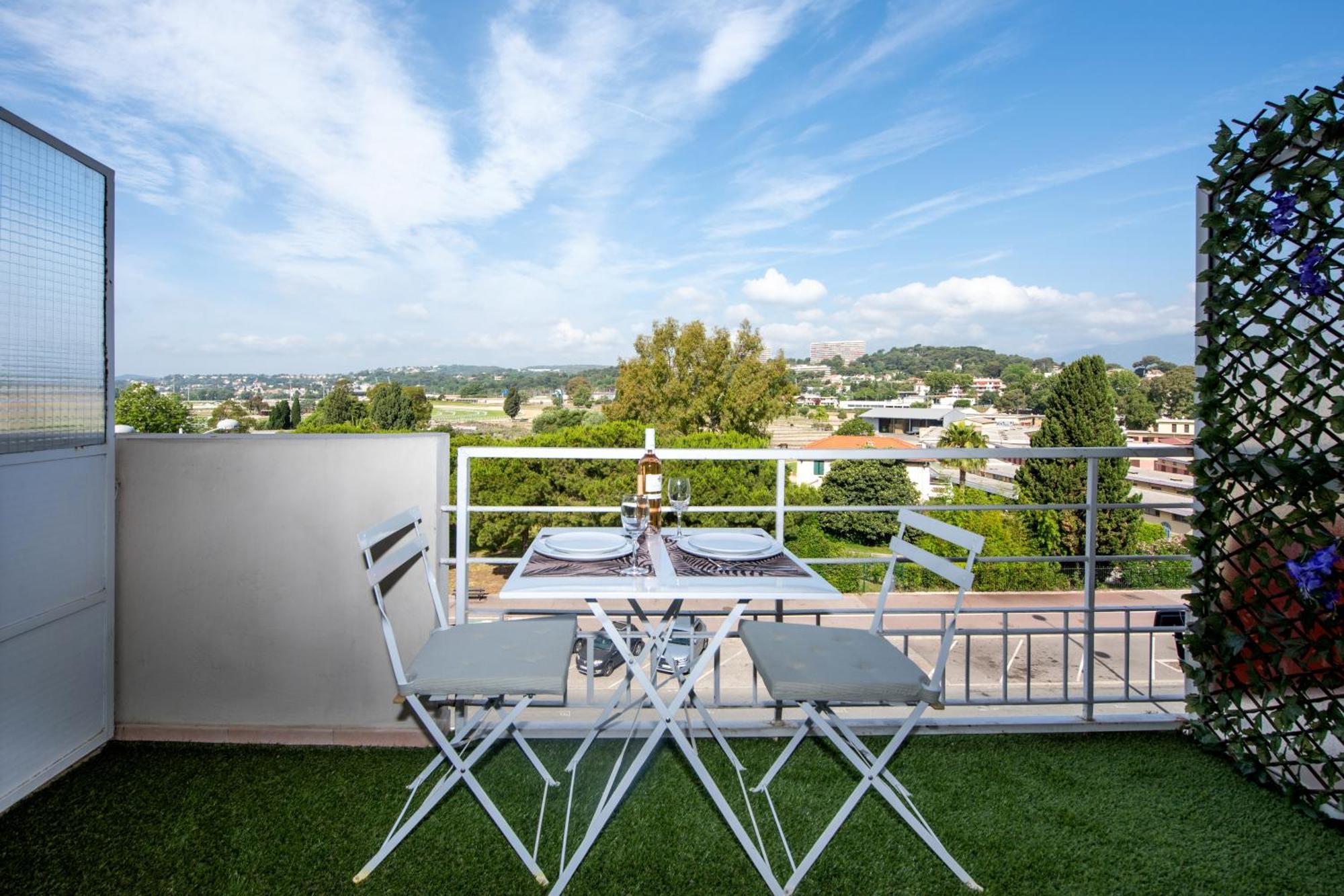 Appartement Vue Mer Cagnes-sur-Mer Kültér fotó